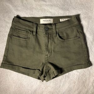 olive green pacsun shorts